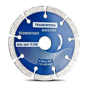 Disco Diamantado  4.3/8 Segmentado Tramontina