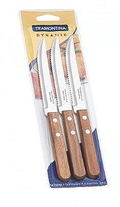 Conjunto Facas Tramontina Inox 3 Pcs Dynamic