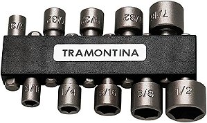 Jogo Ponteiras Tipo Soquete 10 Pcs Tramontina