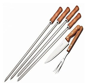 Kit Para Churrasco 6 Pcs Tramontina