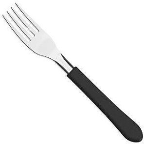 Garfo Tramontina Mesa Inox Leme Preta