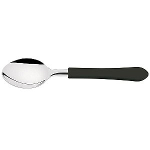 Colher Tramontina Cha Inox Leme Preta