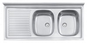 Pia Inox Tramontina 120x55 2 C.Dupla Perfecta