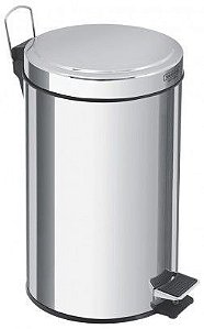 Lixeira Inox Tramontina C/Pedal Brasil 12l