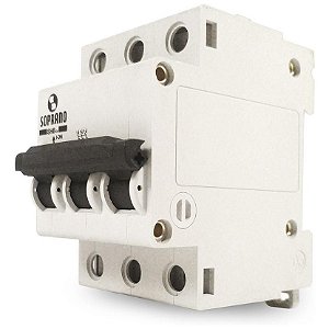 Disjuntor Soprano Branco Din 3 X 10a