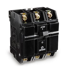 Disjuntor Soprano Preto Nema 3 X 50a