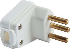 Plugue Macho Angular 3p 10a Br