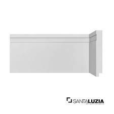Rodape Santa Luzia Poliestireno 493 12cm 2,4m