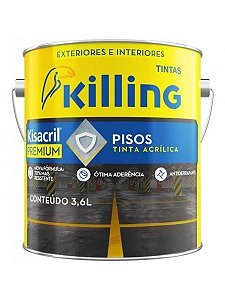 Tinta Epoxi Piso Killing 3,6l Cinza