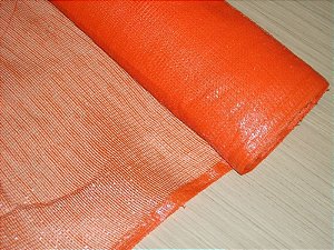 Tela Tapume Laranja Fino 120cm