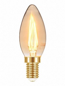 Lampada Led Vintage 3w Vela Ambar E14 Taschibra