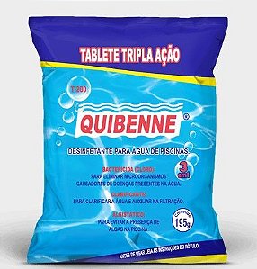 Pastilha Cloro Quibene 200g 3x1