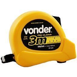 Trena Aco  3m X 12,5mm Economica Vonder