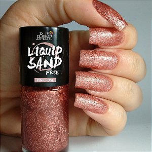 Liquid Sand 1313 Pink Rose - Esmalte Efeito Cristal 9ml