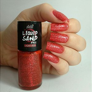 Liquid Sand 1309 Light Red - Esmalte Efeito Cristal 9ml