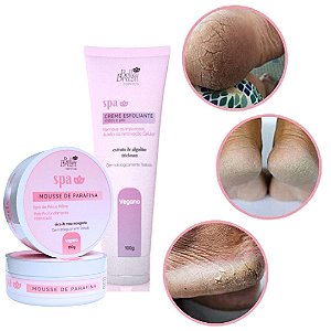 Kit Mousse de Parafina + Esfoliante Mãos e Pés Spa Bella Brazil