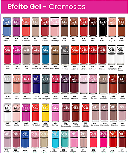 Kit 18 Esmaltes Efeito Gel