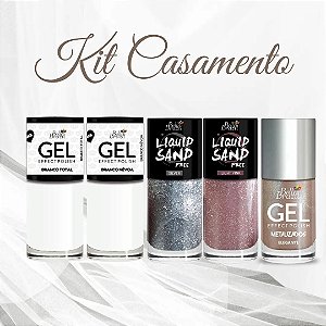 Kit Casamento Esmaltes Bella Brazil - 828, 829, 1302, 1301, 211.