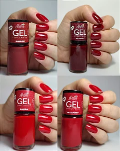 Kit 04 Esmaltes Coleção Meu Vermelho