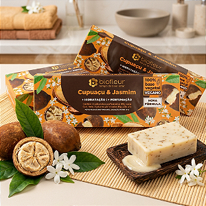 Biofleur Sabonete Barra Cupuaçu e Jasmim 3x80g