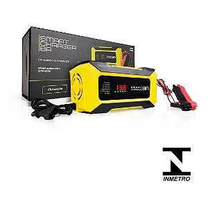 Carregador de Bateria Automotivo Smart Charger 8A Digital 12V Voltímetro Amperímetro Indicador de Carga Carro Moto