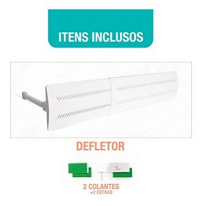 Defletor de Ar Condicionado Casa Attract Direcionador Universal Ajustável