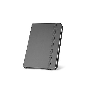 Caderno de bolso em couro sintético com folhas lisas