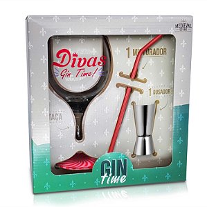 Kit Gin Dosador com misturador  Divas gin time