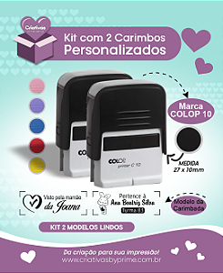 Kit 2 Carimbos para mamães