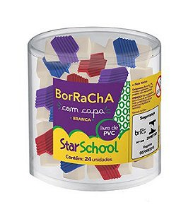 BORRACHA C/ CAPA COLORIDA STARSCHOOL