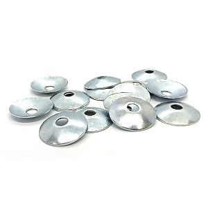 Arruela Concava 1/4 Zincado Branco Para Vedação