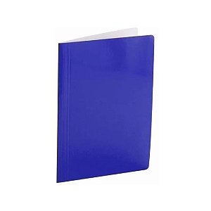 Pasta de Papelão com Trilho - Azul