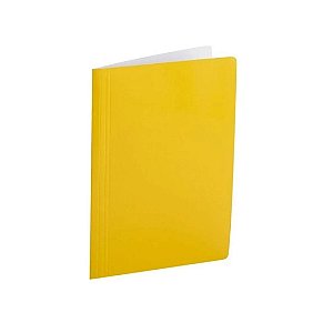 Pasta de Papelão com Trilho - Amarelo