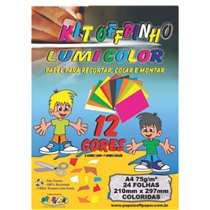 Papel Criativo Color Set 120g Lumi Fluorescente A4