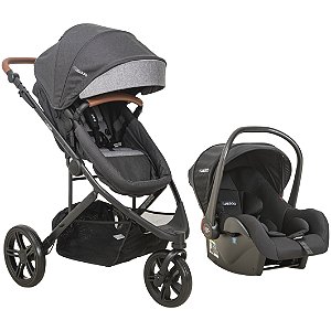 Conjunto Travel System Cinza Chumbo Trek - Kiddo
