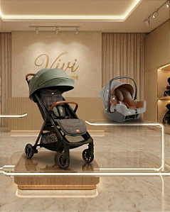 Combo Carrinho de Bebê Signature Parcel Pine 0 à 22Kg + Bebê conforto I-SNUG Pebble 0 Até 13Kg Joie