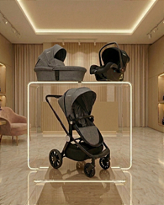 Conjunto Modular Travel System Sunny Melange Grafite Kiddo