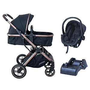 Conjunto Zoe Preto com Cobre com Base Veicular Galzerano