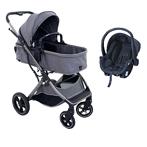 Conjunto Travel System Zoe Cinza Galzerano
