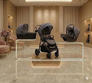 Combo Versatrax E trio Preto Coal- Joie