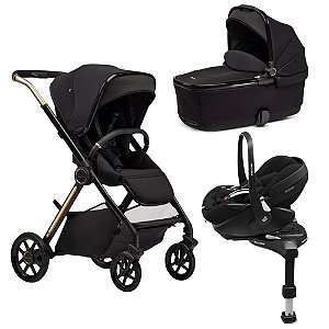 Conjunto Travel System Reef 2 Silver Cross + Pebble 360 Pro² com Base 360 Pro