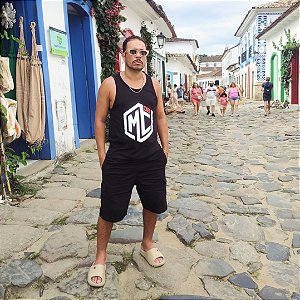 Regata masculina preta-ESGOTADO