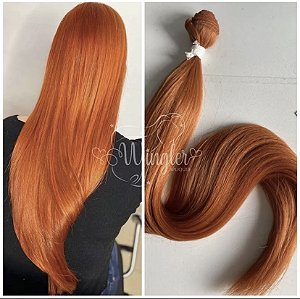 MEGA HAIR TELADO TECIDO RUIVO LARANJINHA