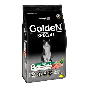 Golden Special Gato Castrado Frango e Carne 10,1Kg