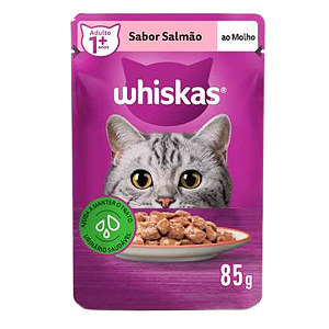 Whiskas Sachê Gato Adulto Sabor Salmão 85g