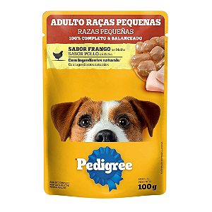 Pedigree Sachê Cão Adulto Raças Pequenas Frango 100g