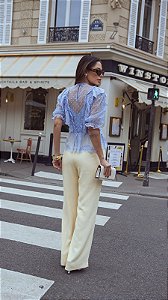 Calça em Alfaiataria Manteiga