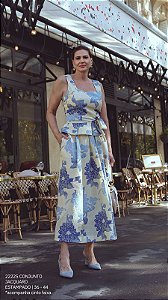 Conjunto em Jacquard Estampado