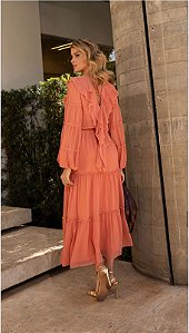 vestido chiffon luzia fazzoli