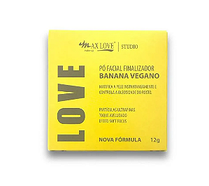 Pó Facial Finalizador Banana Vegano - Max Love